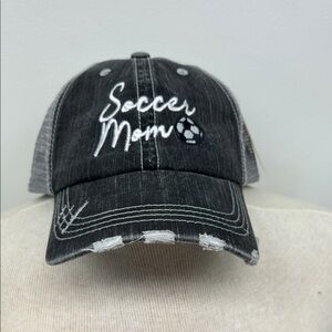 Black Soccer Mom Cap
